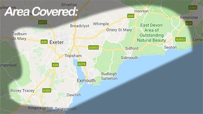 exeter-aerial-installer-devon-map